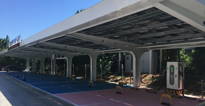 Caijin Group Yantai Dongshan Hotel PV-storage-charging station